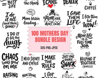 Moederdag SVG-bundel – Mama Quotes, Cricut Designs (SVG, PNG)