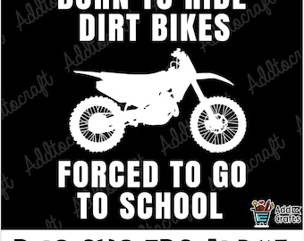 Born to Ride motorcross svg, crossmotor svg, motorfiets svg, racen svg, enduro svg-bestand, motorrijder svg, motorcross clipart