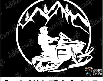 Mountain Snowmobile Svg, Snowmobile Clipart, Winter Sports Svg, Snowmobiling svg, png