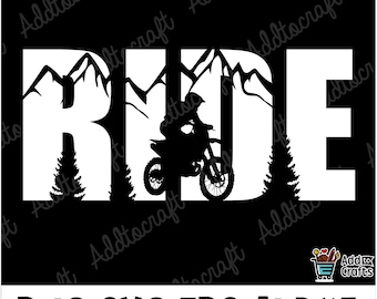 Mountain Ride motorcross svg, crossmotor svg, motorfiets svg, racen svg, enduro svg-bestand, motorrijder svg, motorcross clipart