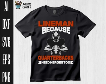 Lineman Football SVG: Retro Sports Graphic, American Football Clipart (Instant Download)