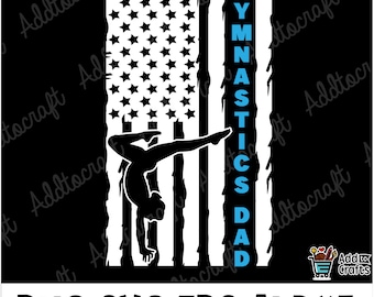 Turnen vader SVG: ontwerp Amerikaanse vlag (digitale download)