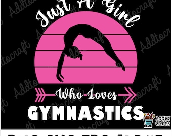 Gymnastics Girl SVG: Gymnastics PNG, Sports Design (Digital Files)
