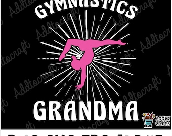 Gymnastics Grandma SVG PNG: Sports Graphic Designs (Digital Download)