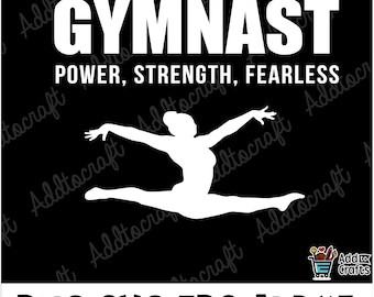 Gymnast Power SVG PNG: Turnen silhouet (digitale download)