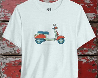 T-shirt de scooter rétro cool pour les amateurs de scooter, les amateurs de voyages et les amateurs de grandes routes