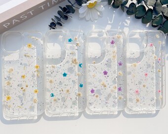 Handmade Pressed Dried Flower Phone Case for iPhone 15 14 13 12 Mini Pro Max case iPhone X Xs XR max 7 8 14 15 Plus Dried Flower case Gifts