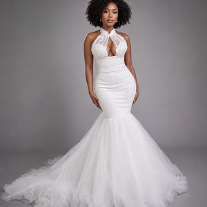 Black and White Mermaid Wedding Dress - Etsy Black and White Mermaid Wedding Dress - Etsy