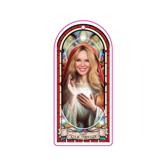 Saint Kylie Minogue - Car Air Freshener (various Scents) - Etsy