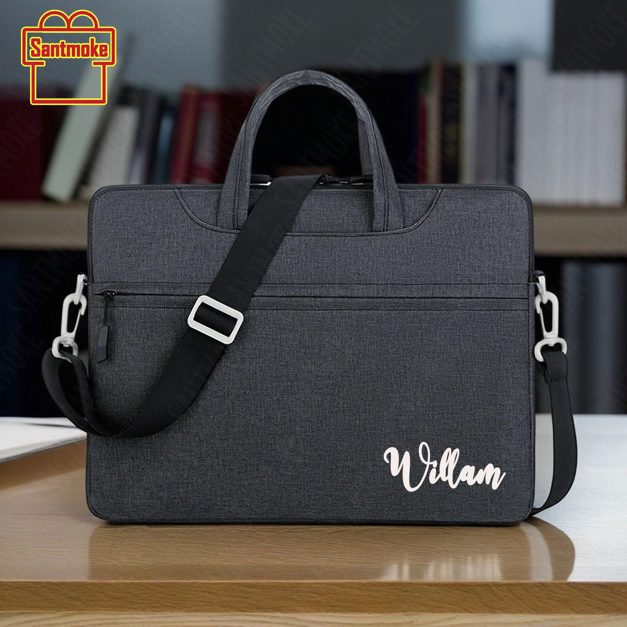 Personalized Name Laptop Bag, Custom Laptop Sleeve, Computer Travel Bag, Customized Logo or Deisgn Laptop Case, Best Father Mother Days Gift