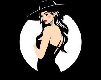 Muurkunst sexy vrouw – sensuele digitale print, moderne vrouwelijke esthetische poster, instant download