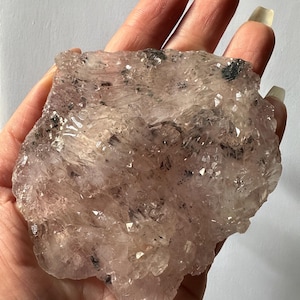 Icy Amethyst Flower from Brazil – Rare Amethyst Cluster, Natural Quartz, Crown Chakra Energy, Gifts for Her, Gifts for Him