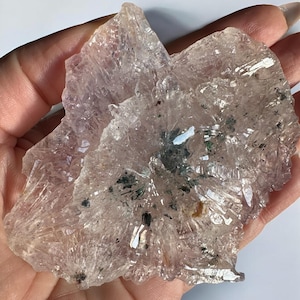 Icy Amethyst Flower from Brazil – Rare Amethyst Cluster, Natural Quartz, Crown Chakra Energy, Gifts for Her, Gifts for Him