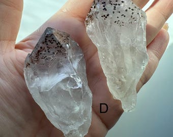 Amethyst with Goethite Inclusions – Natural Amethyst Quartz Point Crystal from Brazil, Polished Point for Chakra Decor, Gifts for Her or Him