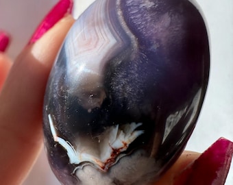 Blue Flower Agate Tumbles, Mini Shivas – Gifts for Her, Gifts for Him, Third Eye & Crown Chakra