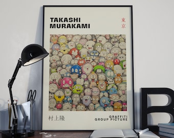 Takashi Murakami Toon Print, Murakami Toon Poster, Toon Art Print, Murakami Art, Takashi Murakami Poster, Mother's Day Gift Digital Download