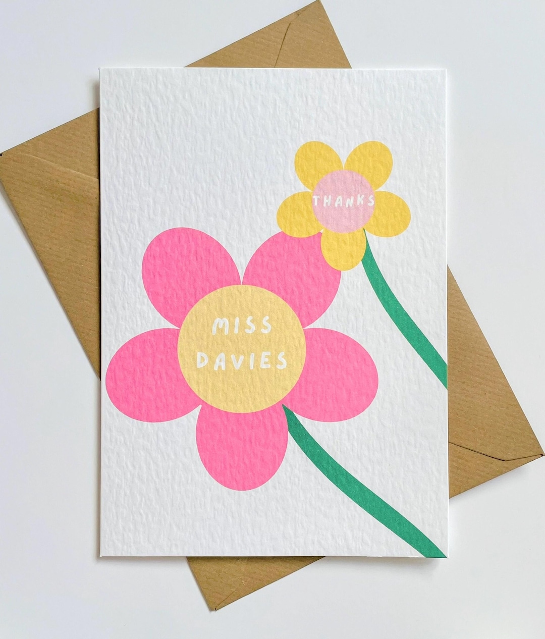 Personalised Teacher Thank You Card: End of Term Gift - Etsy UK
