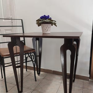 70 cm Adjustable Black Metal Table Legs-Modern Industrial Style Desk Legs-Perfect for Dining, Office, or Work Tables-Home and Garden Decor
