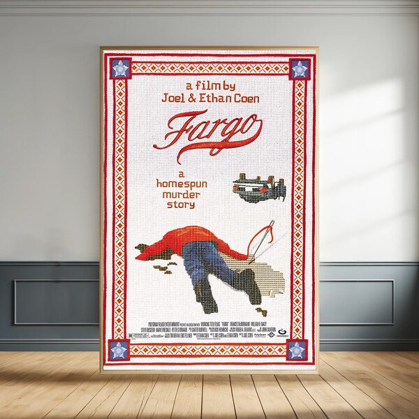 Fargo Movie Poster - Canvas Poster - Living Room Decor - Wall Art - Gift Poster - Home Decor - Film Print - Unframed