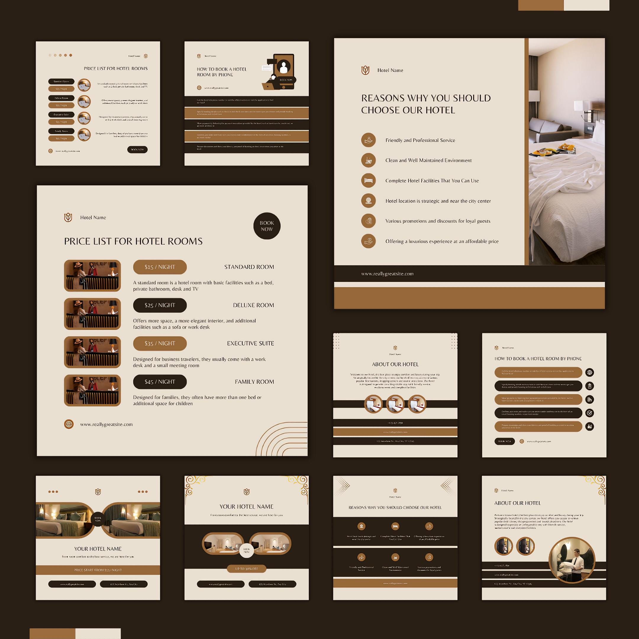 50 Hotel Editable Canva Templates | Hotel Instagram Post | Social Media ...