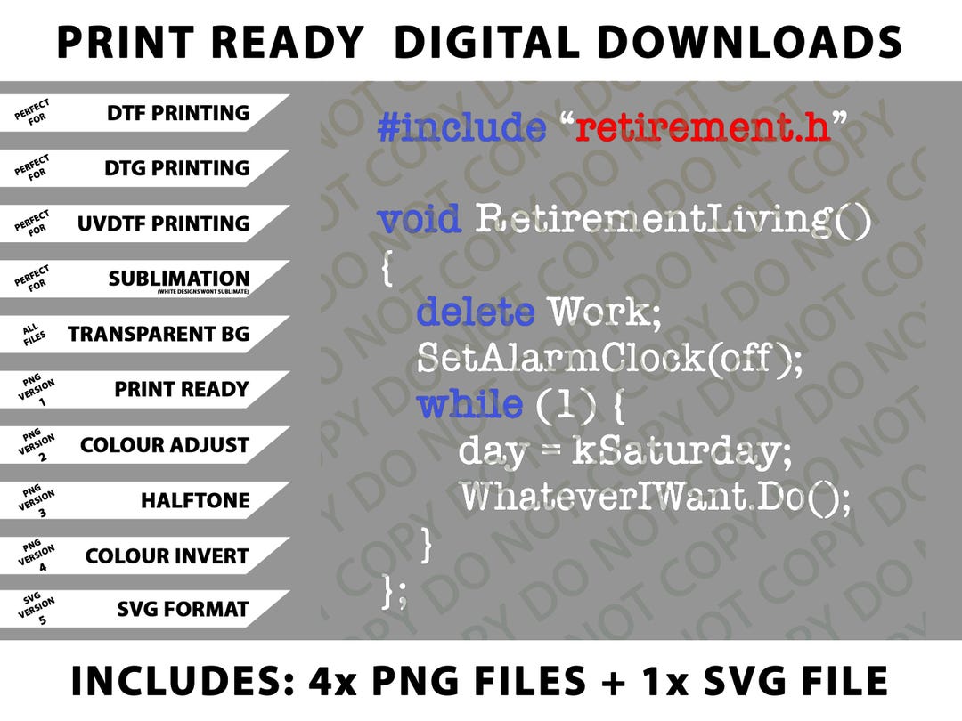 Retirement Gift for Programmer, Coder Computer Science Png Bundle, SVG ...