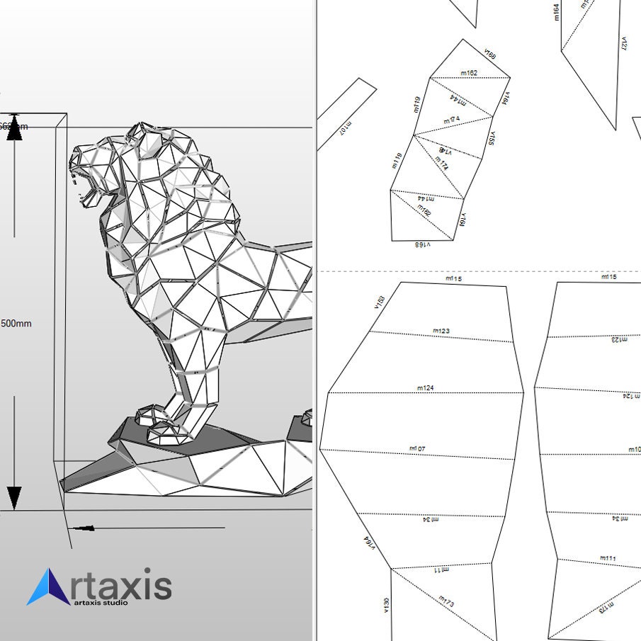 Polygonal,metal Welding, Low Poly 3d Model,pitbull Svg Pdf,digital