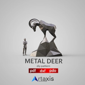 cervo, polygoal, saldatura di metalli, modello 3D low poly, pitbull svg pdf, modello digitale, modello 3D, file pepakura, taglio laser CNC, kit di saldatura, dxf