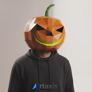 3D-utskrivbar Halloween-rävmask: DIY lågpoly Pepakura-pappersmall för kostymer