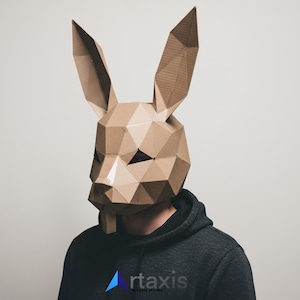 3D-utskrivbar Halloween-rävmask: DIY lågpoly Pepakura-pappersmall för kostymer