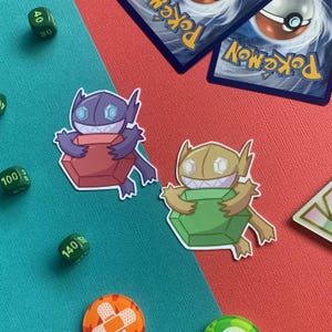 Adesivo Sableye, adesivi in vinile, adesivi per videogiochi, regali per giocatori, adesivi Sableye, Sableye lucido
