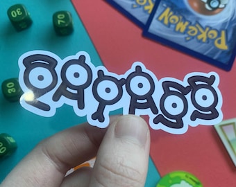 ポケモン アンノーン ステッカー パック - アルファベット全種