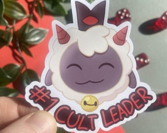 Kult des Lammes Aufkleber, Kult des Lamm Lambert Aufkleber, Kult des Lammes Lamm Aufkleber, CotL Aufkleber, CotL Lamm, #1 Kultführer Aufkleber