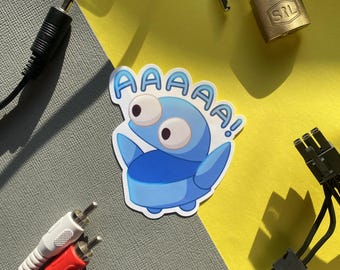 REPO Game Robot Scream Sticker, REPO Game Sticker, REPO Game Merch, Repo Robot Sticker, R.E.P.O Stickers, R.E.P.O Game, R.E.P.O. Game Merch