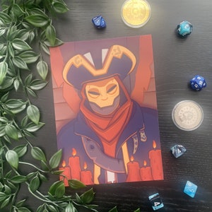 Sea of Thieves The Servant of The Flame Art Print, Sea of Thieves Poster Wall Art Prints, Gaming Prints, A4 Poster, A5 Poster