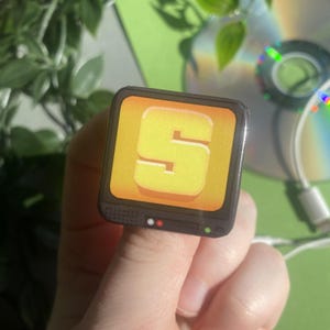 Zenless Zone Zero S Rank Pin, Zenless Zone Zero Pin, S Rank Badge, ZZZ S Rank, ZZZ Pin, Zenless Zone Zero S Rank Badge, Square Badge