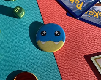 Spheal Pin Badge, Spheal Pin, Spheal Button, Spheal Badge, Gifts for Gamers, Can Badge, Hoenn, Ruby and Sapphire