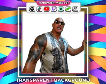 The Rock "look at this, it's perfect!" Meme Transparent Background Funny with Audio Stream Alert Webm file | Twitch Youtube OBS Tiktok Emote