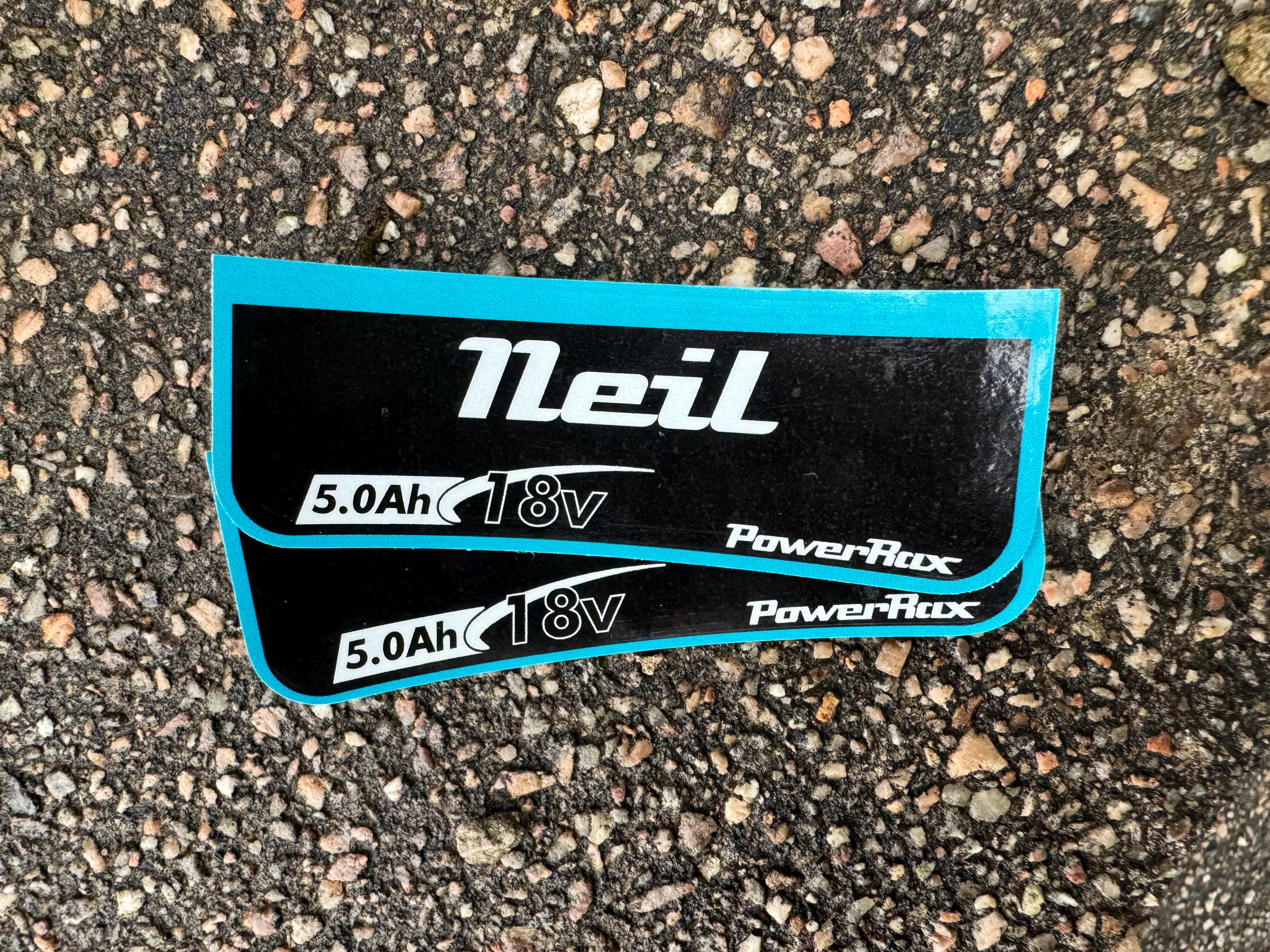 Personalised Battery Stickers Compatible With Makita 18v LXT Batteries ...