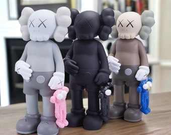 Inspired by KAWS Money Counting Statue - Contemporary Art Decor - Hypebeast Figure - Stylish Desk & Home Accent - Unique Gift Idea