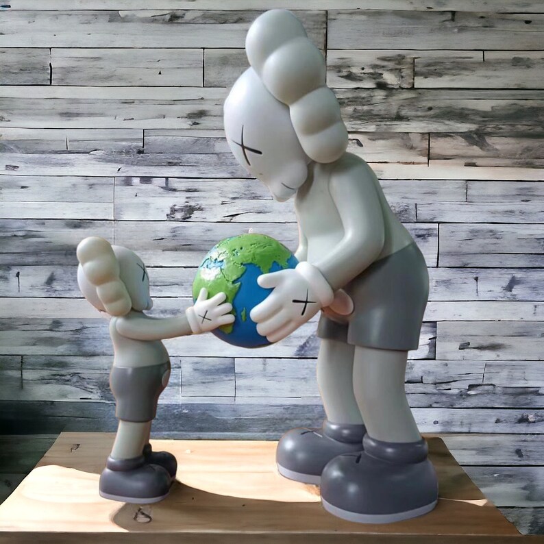 KAWS The Promise Figur Replik KAWS Figur Hypebeast Decor Bear Brick Style Moderne KAWS Statue und Dekorationsstück Bild 3