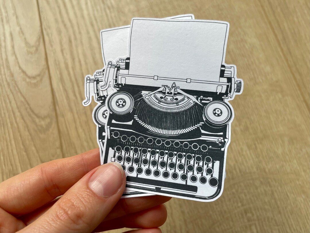 Handmade Vintage Typewriter Sticker Set: Journaling Stickers - Etsy