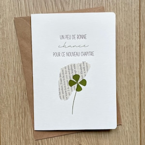 Carte de voeux: Un peeu de bonne neck ce nouveau chapitre. Carte de départ collegue, nouveau travail, déménagement, retraite