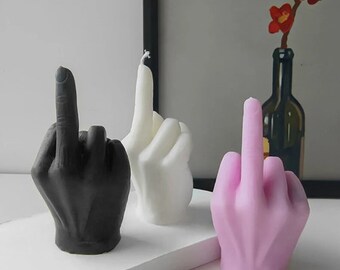 Mini Middle Finger Candle, Fuck You, Mini, Finger Candle, Swear, Funny Candle, Hand Gesture, Candle, Birthday, Gift, Joke, Love, Present