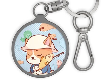 Porte-clé corgi mignon fait main, chef cuisinier chibi corgi, cadeau pour amoureux des chiens, porte-clé corgi mignon, porte-clé breloque, idée cadeau corgi, amoureux des animaux