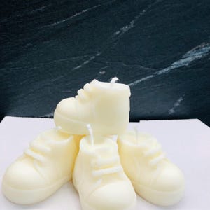 VELA DE ZAPATO SIN OLOR/bautismo/nacimiento/baby shower/regalos para fiestas de cumpleaños infantiles/regalo para invitados/cera de soja/hecha a mano