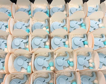 Sapone Elefante con scatola, confetti e tag personalizzato /bomboniere battesimo/nascita bimbi/ compleanno/Safari
