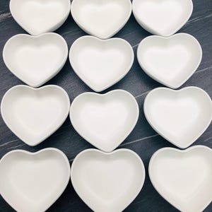 Piattino a forma di cuore portagioie/bomboniere matrimonio/nozze/anniversario/regalo per invitati/polvere di ceramica/fatto a mano/