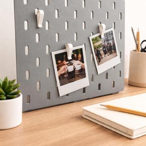 ペグボード用フォトクリップ10個、ミニマルなペグクリップ10個、デスク整理