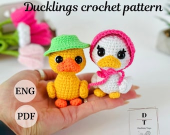 Amigurumipatroon gehaakt eendje, zelfstudie pluche (pdf)