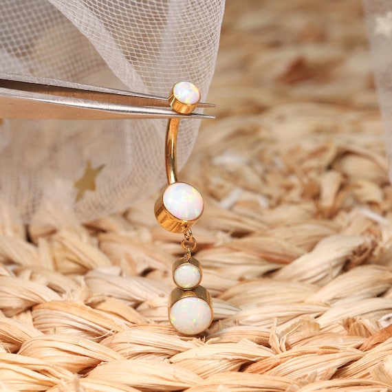 Long Pendant Belly Button Ring Navel Piercing Jewelry//belly Ring